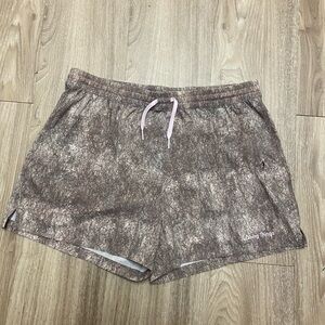 Outdoor Voices Brown Camo Esc Athletic Shorts
